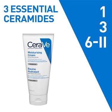 CeraVe Moisturizing Cream For Dry To Very Dry Skin (177ml) – Formulated with 3 Essential Ceramides And Hyaluronic Acid