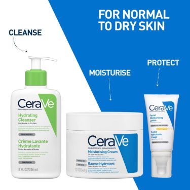 CeraVe Moisturizing Cream For Dry To Very Dry Skin (454g) – Formulated with 3 Essential Ceramides And Hyaluronic Acid