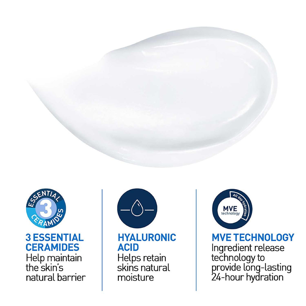 CeraVe Moisturizing Cream For Dry To Very Dry Skin (454g) – Formulated with 3 Essential Ceramides And Hyaluronic Acid