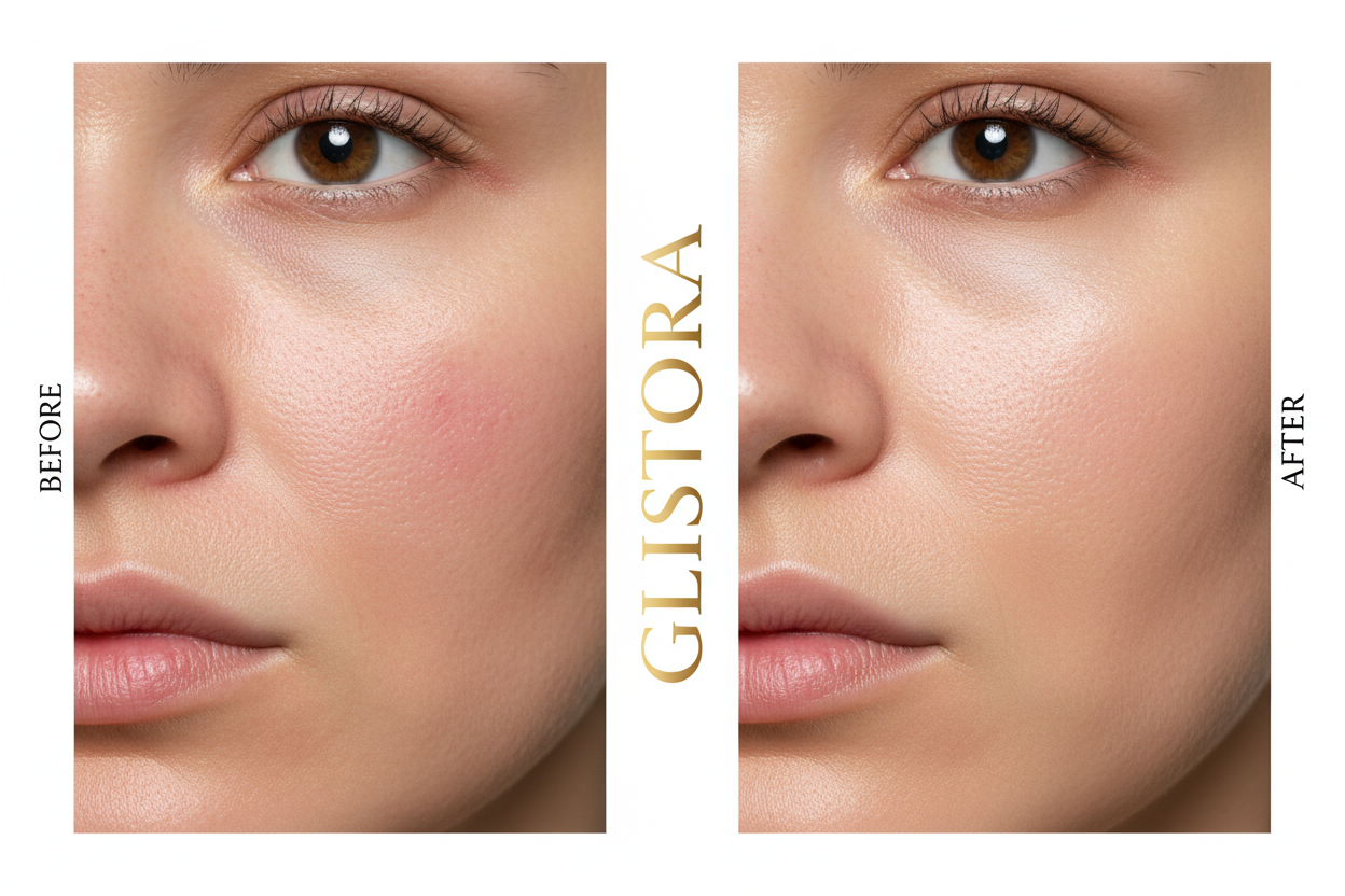 Glistora Before & After Skincare Slider
